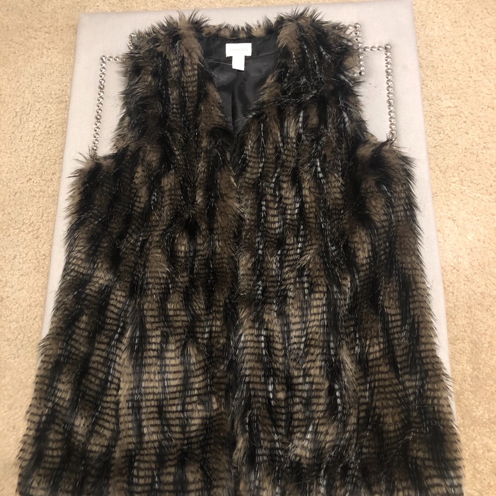 Chico’s Faux Fur Vest